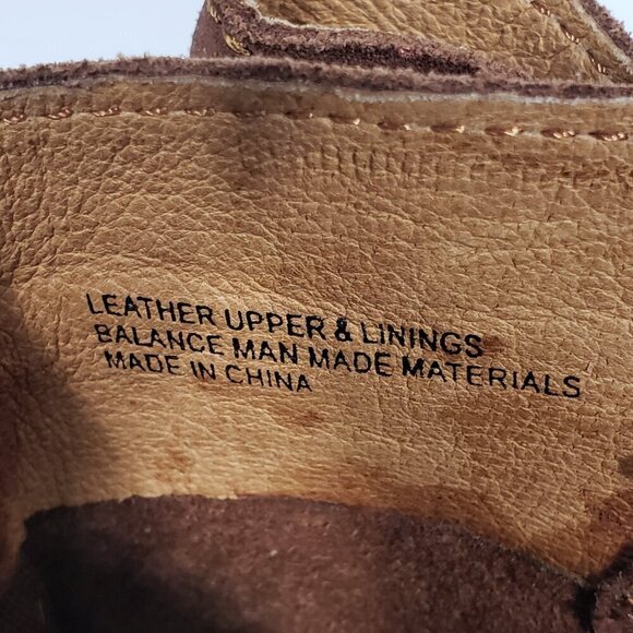 Born  Brown Suede Leather Heeled Booties  Women's Size 7   Dot pattern - Picture 9 of 10